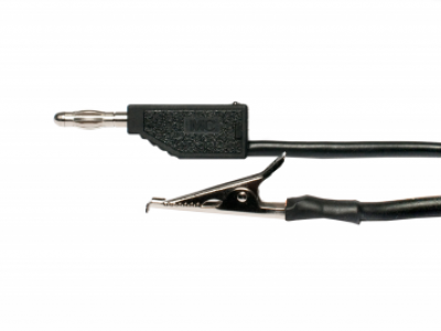 Anschlussklemme mit schwarzem Kabel (+) mx0-0200